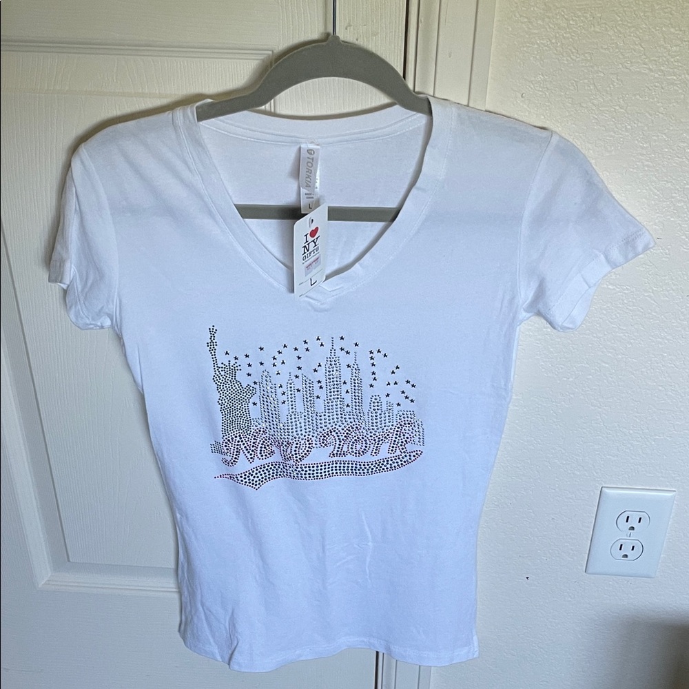 New York White T-Shirt